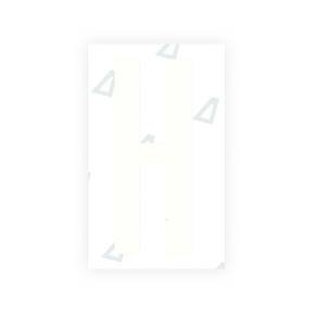 Sticker Letter H - Texas (2012 Version)