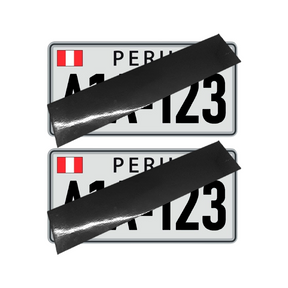 Película Adhesiva para matrículas - Antimultas