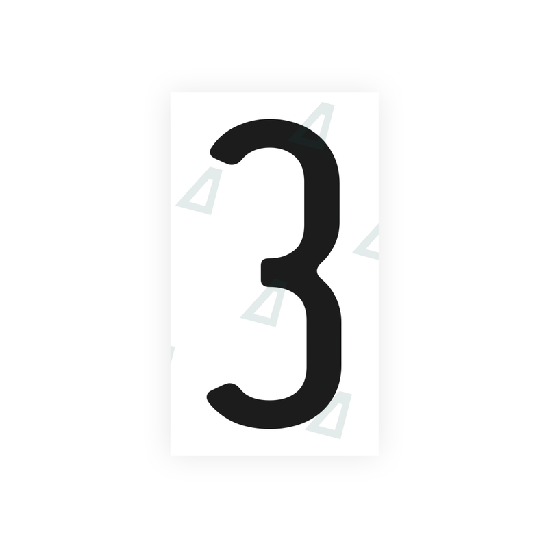 Nanofilm Ecoslick™ for US (California) license plates - Symbol "3"