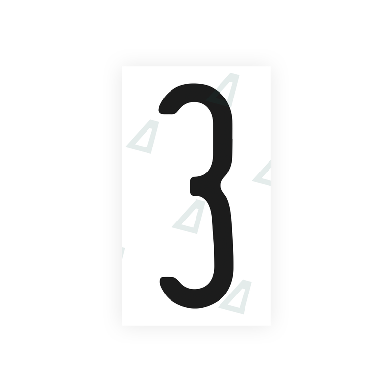 Nanofilm Ecoslick™ for US (Pennsylvania) license plates - Symbol "3"