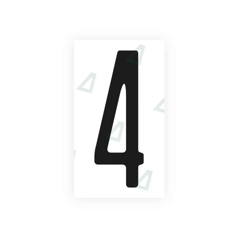 Nanofilm Ecoslick™ for US (Pennsylvania) license plates - Symbol "4"