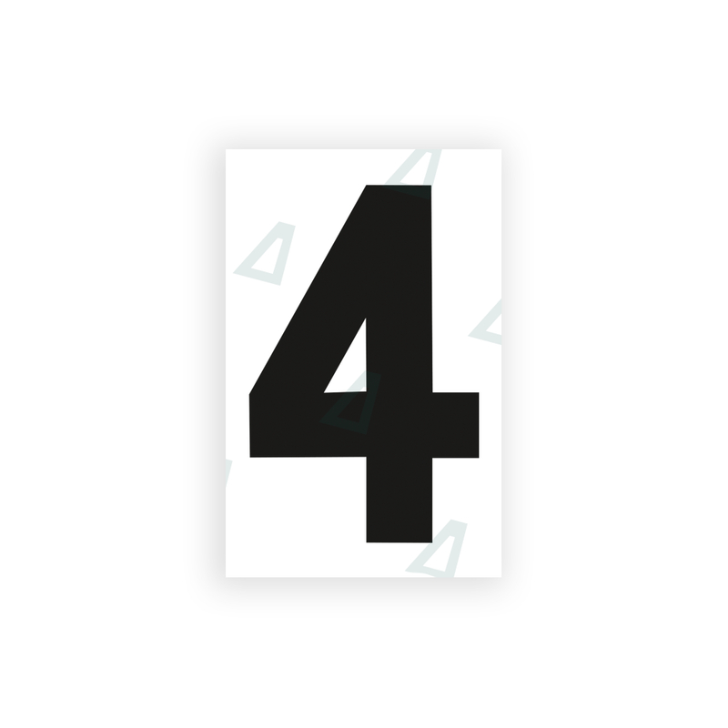 Nanofilm Ecoslick™ for UK license plates - Symbol "4"