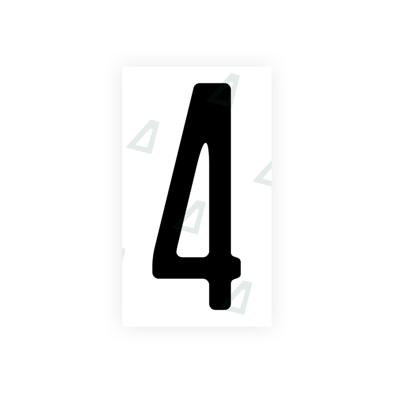 Nanofilm Ecoslick™ for US (Wisconsin) license plates - Symbol "4"