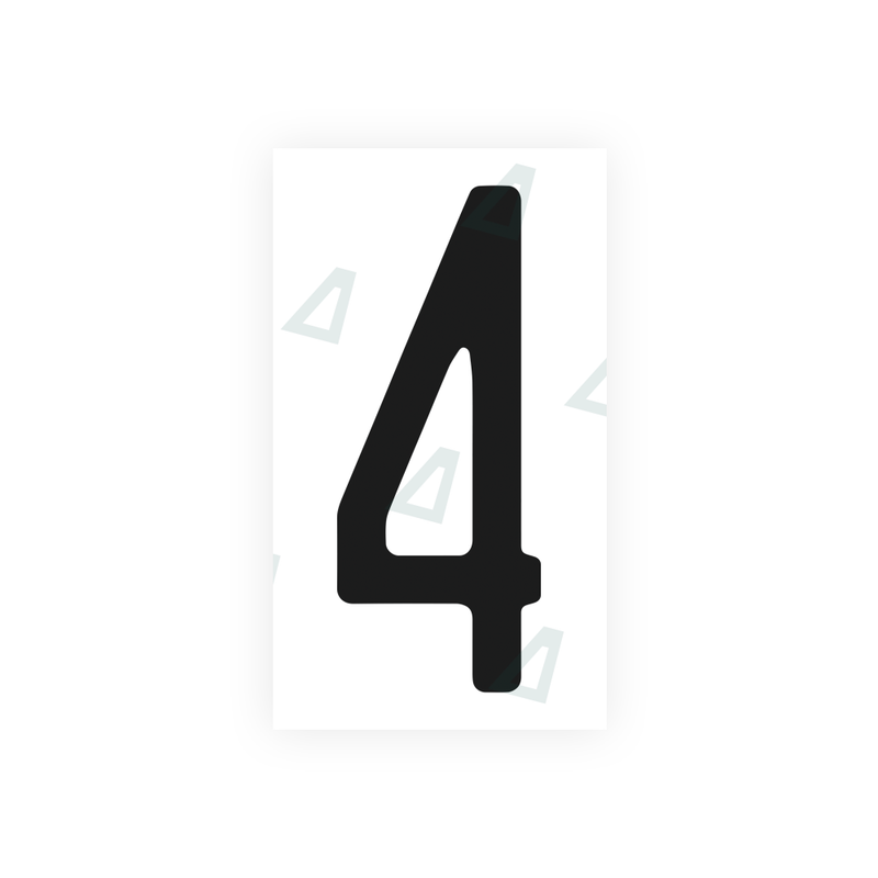 Nanofilm Ecoslick™ for US (Florida) license plates - Symbol "4"