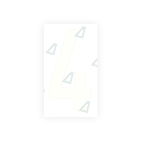 Autocollant pour plaques d'immatriculation Swiss - Symbole "4"