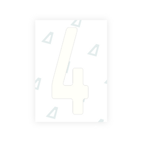 Adhesivo para matrículas de Peru - Símbolo "4"