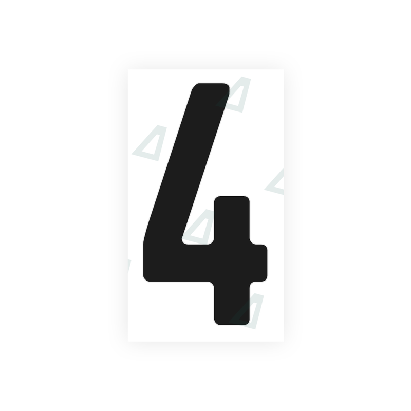 Nanofilm Ecoslick™ for german number plates - Symbol "4"
