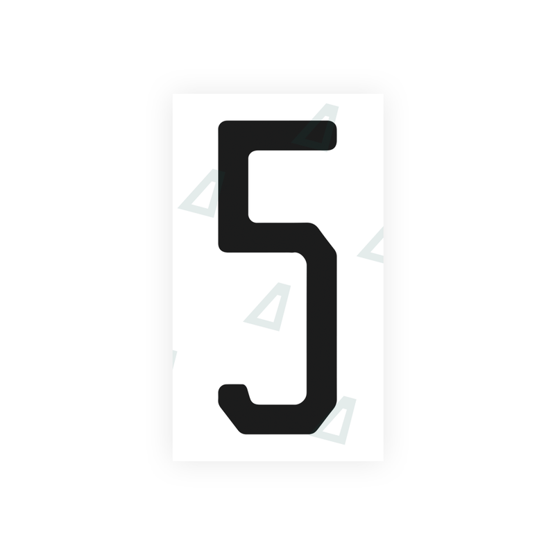 Nanofilm Ecoslick™ for US (Florida) license plates - Symbol "5"