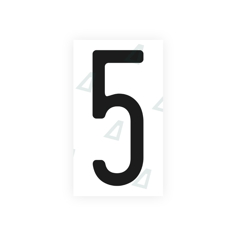 Nanofilm Ecoslick™ for US (Washington) license plates - Symbol "5"