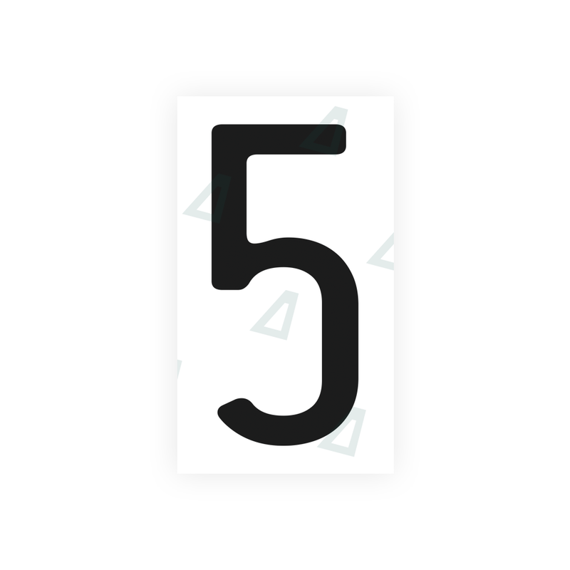 Nanofilm Ecoslick™ for US (California) license plates - Symbol "5"