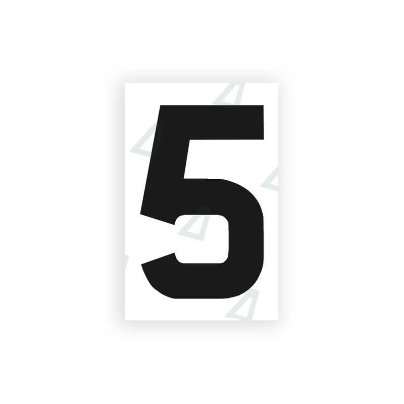 Nanofilm Ecoslick™ for UK license plates - Symbol "5"