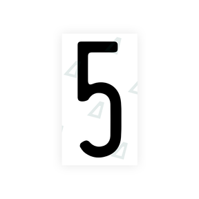 Nanofilm Ecoslick™ for US (Illinois) license plates - Symbol "5" 