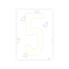 Adhesivo para matrículas de Peru - Símbolo "5"