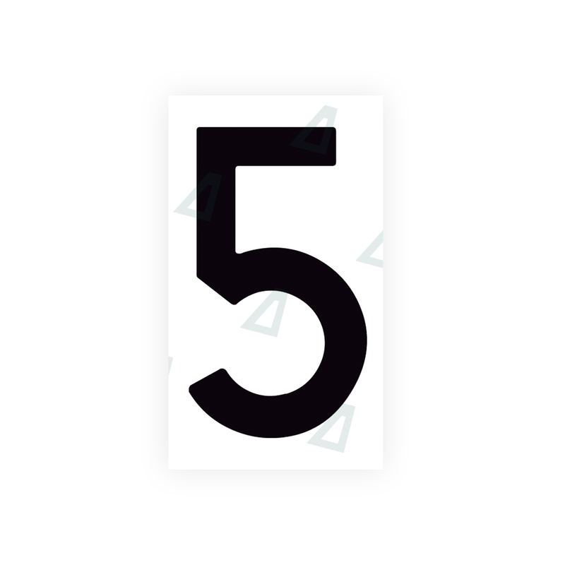 Nanofilm Ecoslick™ for spanish license plates - Symbol "5"