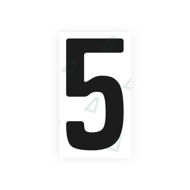 Nanofilm Ecoslick™ for german number plates - Symbol "5"