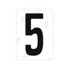 Adhesivo para matrículas de Peru - Símbolo "5"