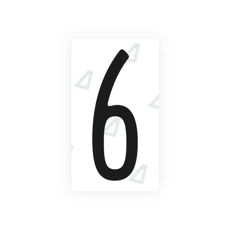Nanofilm Ecoslick™ for US (Pennsylvania) license plates - Symbol "6"