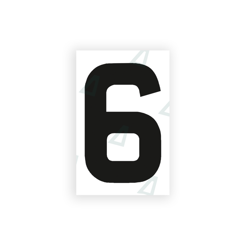 Nanofilm Ecoslick™ for UK license plates - Symbol "6"