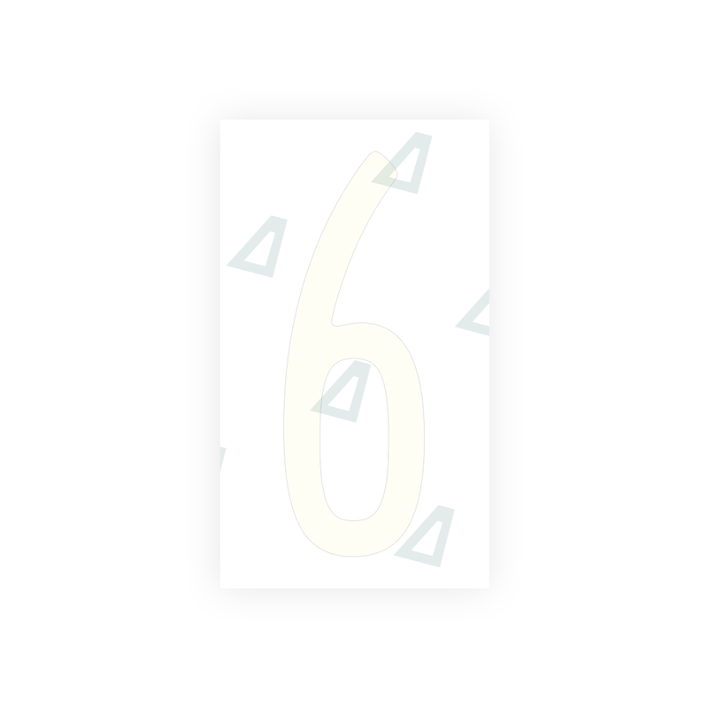 Nanofilm Ecoslick™ for US (Pennsylvania) license plates - Symbol "6"