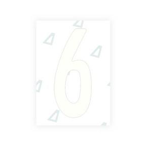 Adhesivo para matrículas de Peru - Símbolo "6"