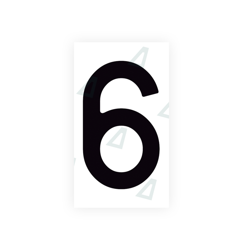 Nanofilm Ecoslick™ for spanish license plates - Symbol "6"