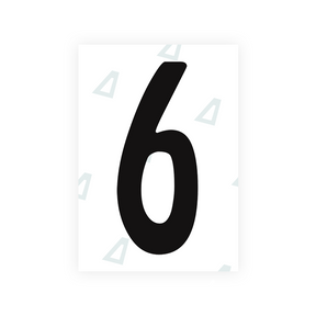 Adhesivo para matrículas de Peru - Símbolo "6"