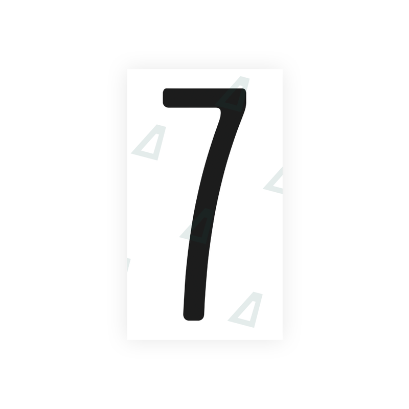 Nanofilm Ecoslick™ for US (Pennsylvania) license plates - Symbol "7"