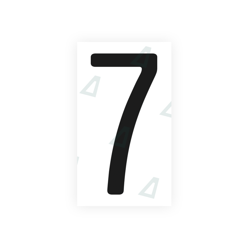 Nanofilm Ecoslick™ for US (California) license plates - Symbol "7"