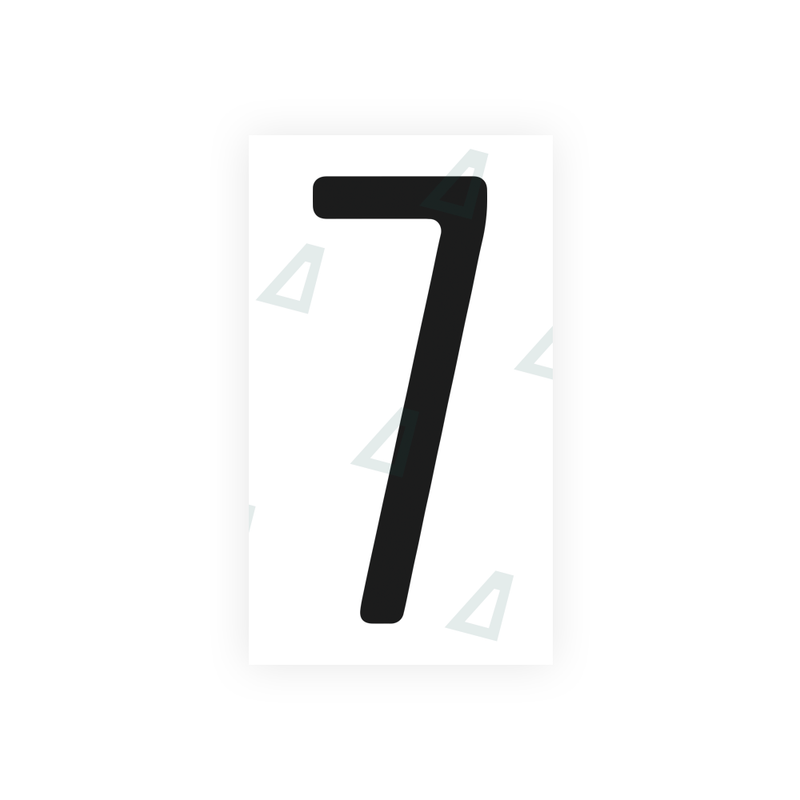 Nanofilm Ecoslick™ for US (Florida) license plates - Symbol "7"
