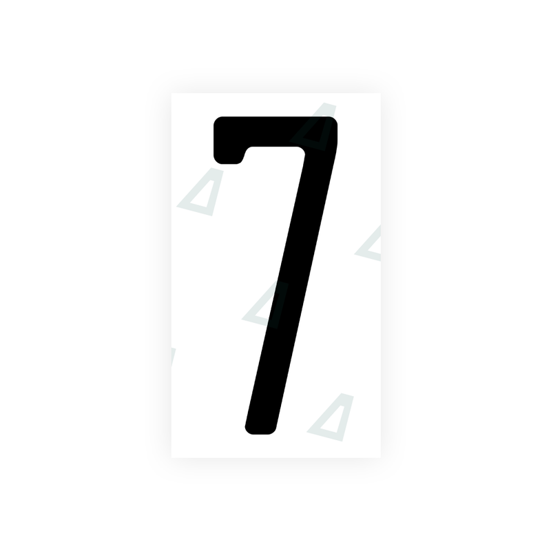 Nanofilm Ecoslick™ for US (Wisconsin) license plates - Symbol "7"