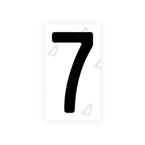 Autocollant pour plaques d'immatriculation Swiss - Symbole "7"