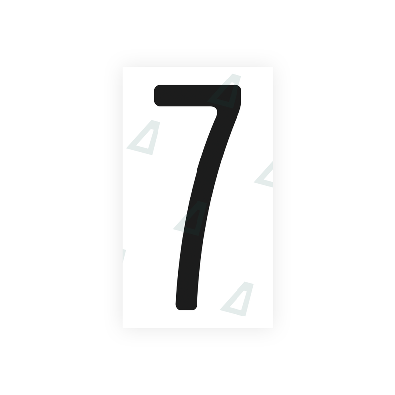 Nanofilm Ecoslick™ for US (Washington) license plates - Symbol "7"