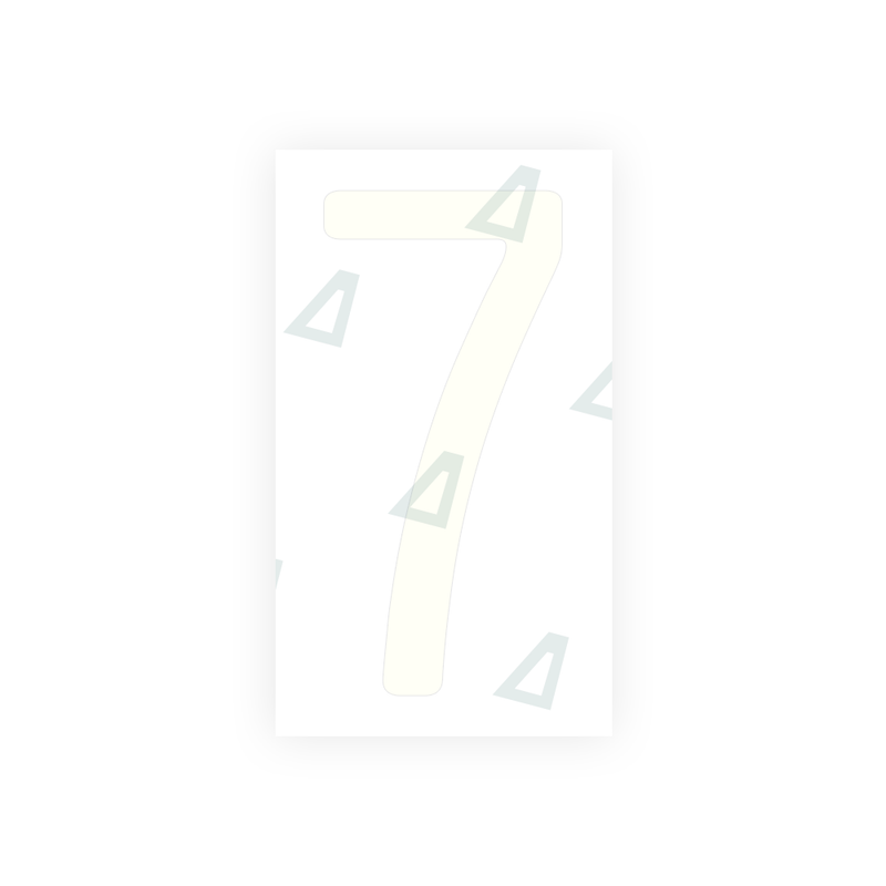 Nanofilm Ecoslick™ for US (California) license plates - Symbol "7"