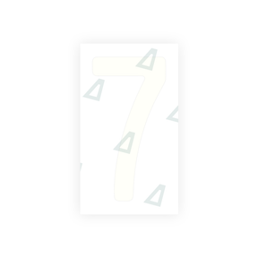 Autocollant pour plaques d'immatriculation Swiss - Symbole "7"
