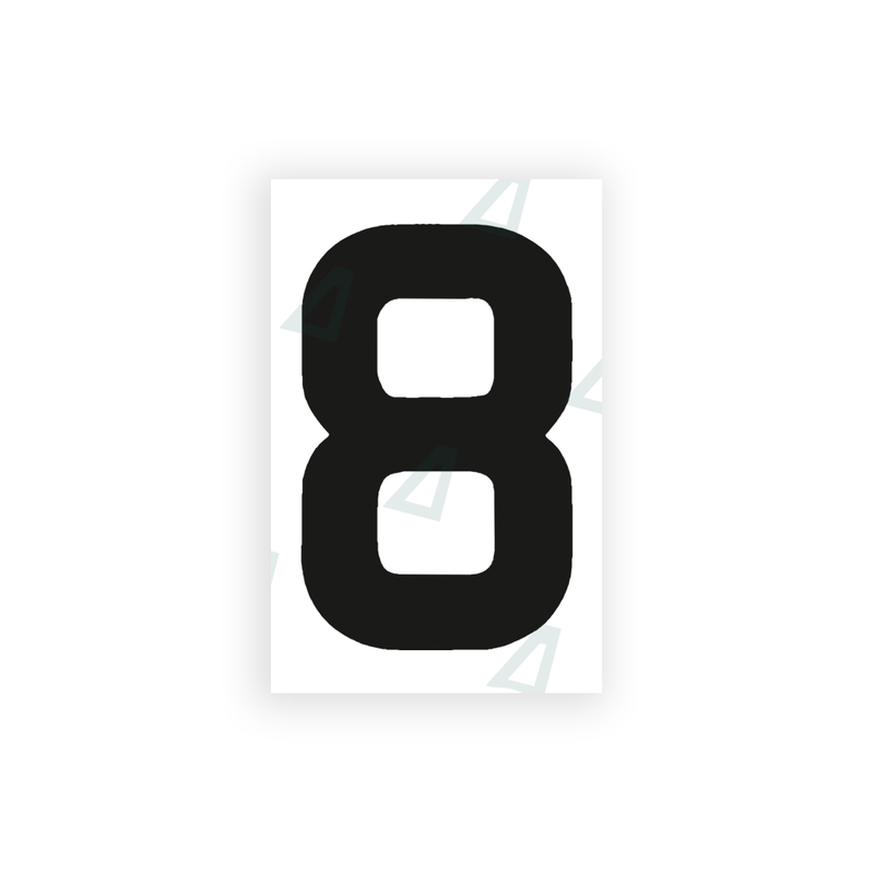 Nanofilm Ecoslick™ for UK license plates - Symbol "8"