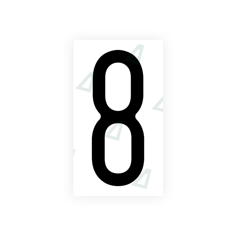 Nanofilm Ecoslick™ for US (Wisconsin) license plates - Symbol "8"
