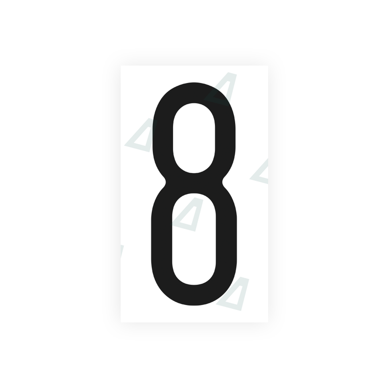 Nanofilm Ecoslick™ for US (Washington) license plates - Symbol "8"