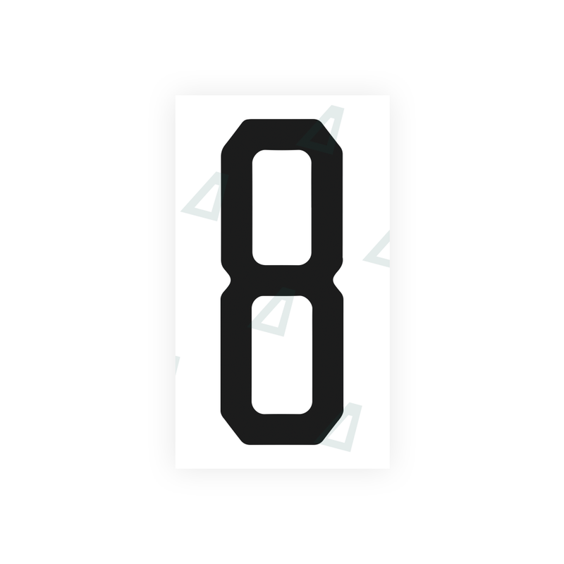 Nanofilm Ecoslick™ for US (Florida) license plates - Symbol "8"