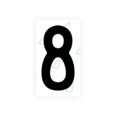 Autocollant pour plaques d'immatriculation Swiss - Symbole "8"