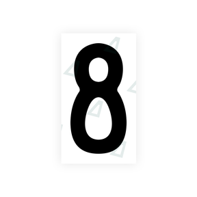 Autocollant pour plaques d'immatriculation Swiss - Symbole "8"