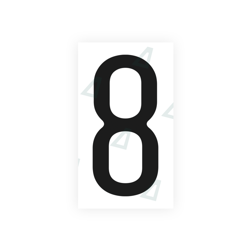 Nanofilm Ecoslick™ for US (California) license plates - Symbol "8"