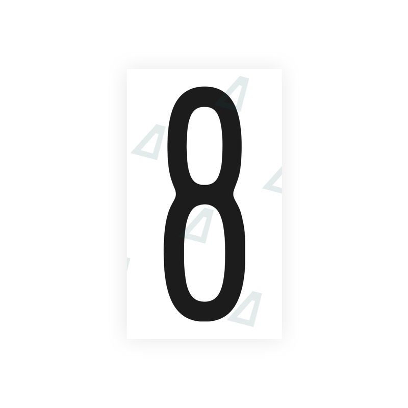 Nanofilm Ecoslick™ for US (Pennsylvania) license plates - Symbol "8"