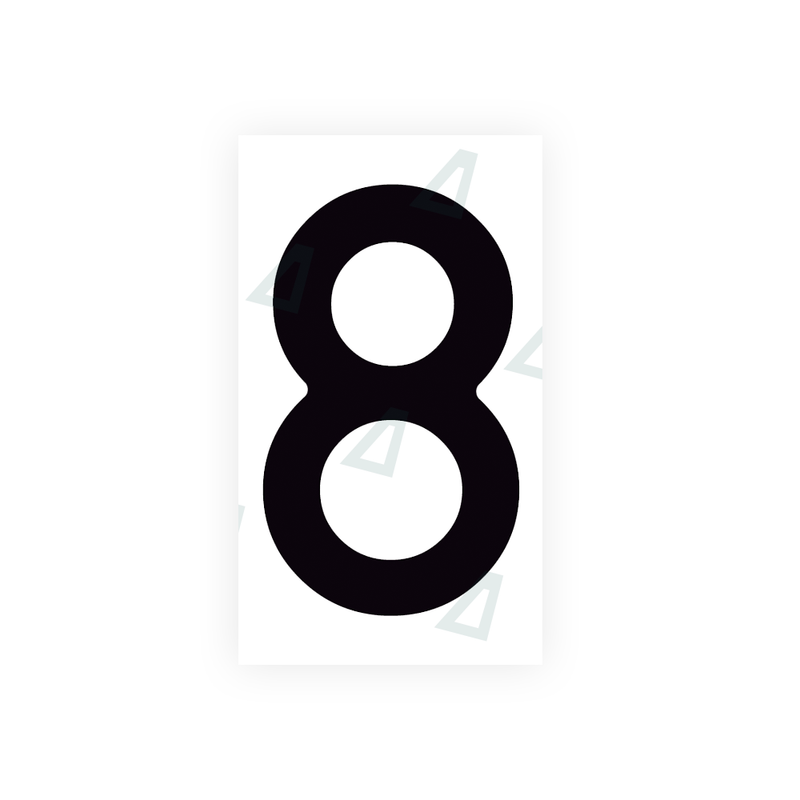 Nanofilm Ecoslick™ for spanish license plates - Symbol "8"