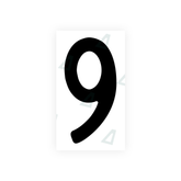 Autocollant pour plaques d'immatriculation Swiss - Symbole "9"