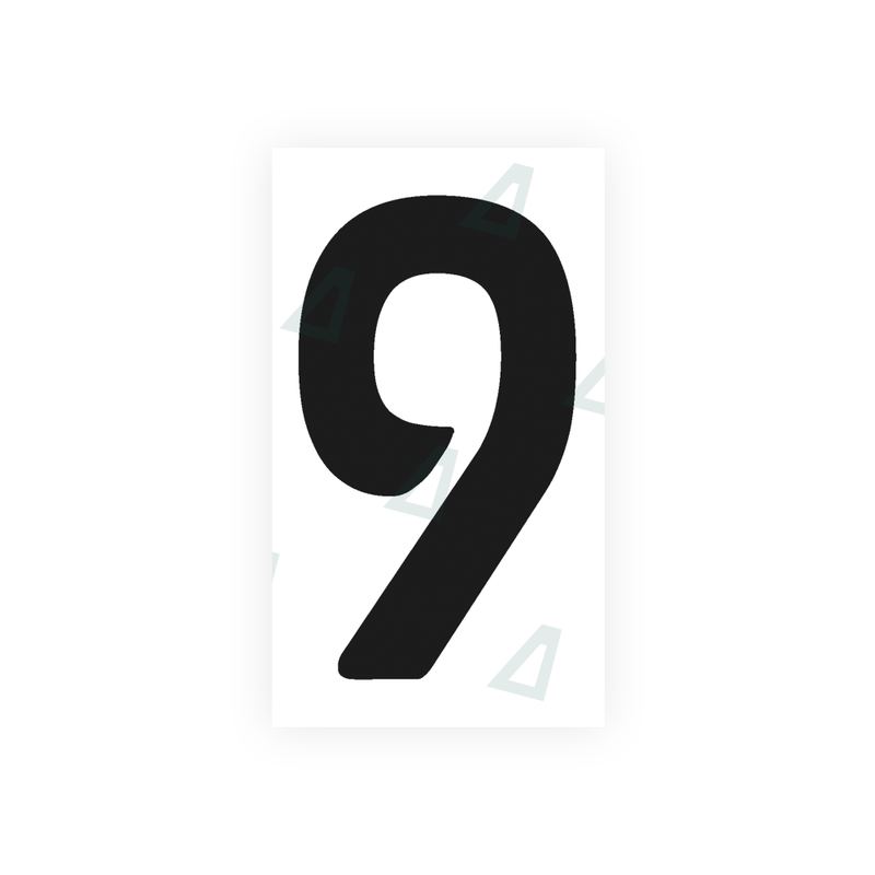 Adhesivo Alite para matrículas de Argentina - Símbolo "9"