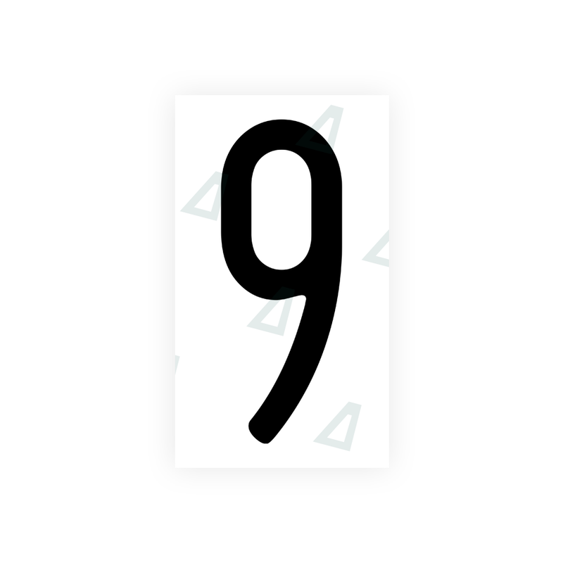 Nanofilm Ecoslick™ for US (Wisconsin) license plates - Symbol "9"