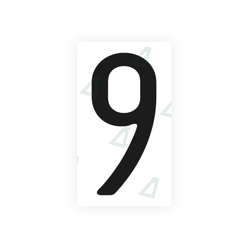 Nanofilm Ecoslick™ for US (California) license plates - Symbol "9"