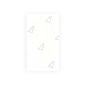 Autocollant pour plaques d'immatriculation Swiss - Symbole "9"
