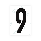 Adhesivo para matrículas de Peru - Símbolo "9"