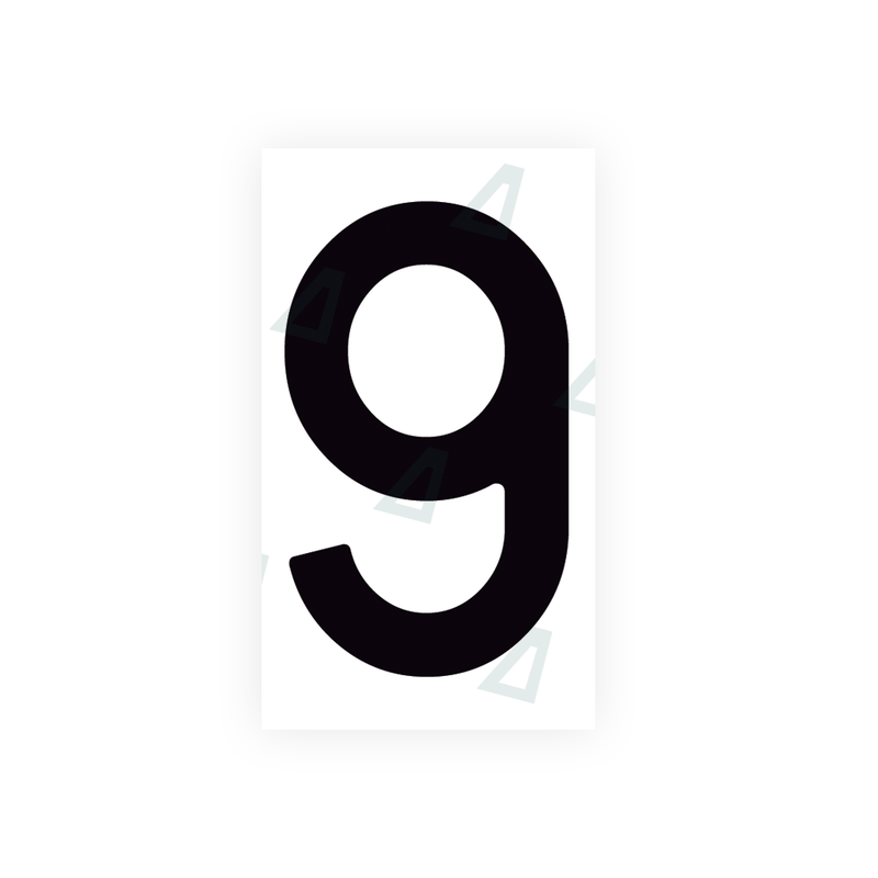 Nanofilm Ecoslick™ for spanish license plates - Symbol "9"